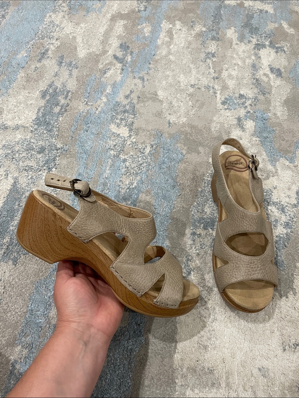 Dansko Leather Clog Sandals Size 41 (10.5-11 US)